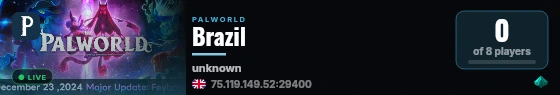 Brazil live status badge