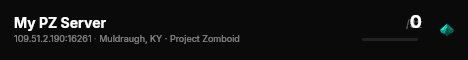 My PZ Server live status badge