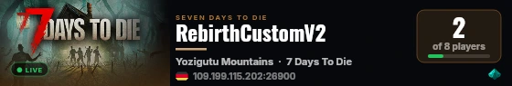 RebirthCustomV2 live status badge