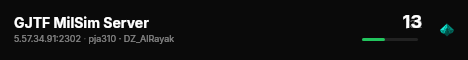GJTF MilSim Server live status badge
