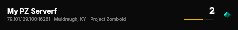 My PZ Serverf live status badge