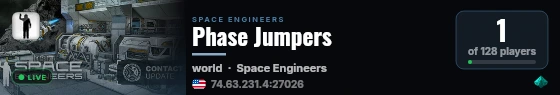 Phase Jumpers live status badge