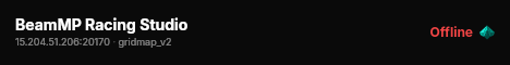 BeamMP Racing Studio live status badge