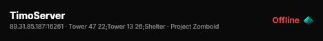 TimoServer live status badge