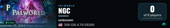 NGC live status badge