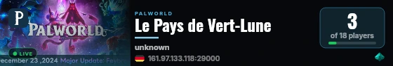 Le Pays de Vert-Lune live status badge
