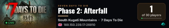 Phase 2: Afterfall live status badge