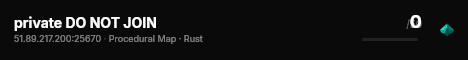 private DO NOT JOIN live status badge