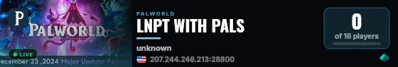 LNPT WITH PALS live status badge