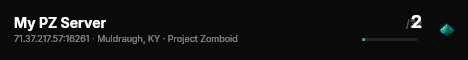 My PZ Server live status badge