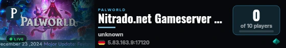 Nitrado.net Gameserver #30934 live status badge