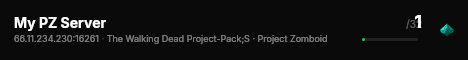 My PZ Server live status badge