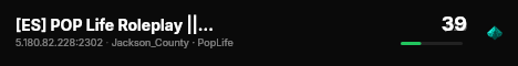 [ES] POP Life Roleplay || Whitelist || www.popliferoleplay.com live status badge