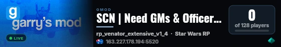 SCN | Need GMs & Officers | https://discord.gg/mfS8uRbwkp live status badge
