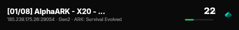 [01/08] AlphaARK - X20 - 4man [Gen2] - (v358.24) live status badge