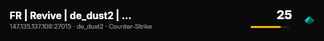 FR | Revive | de_dust2 | Detece's server live status badge