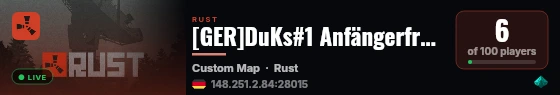 [GER]DuKs#1 Anfängerfreundlich - PVP, low Upkeep, Raid Times live status badge