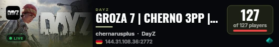 GROZA 7 | CHERNO 3PP |SOLO DUO RIO| RU | PVP |WIPE 11.07 live status badge