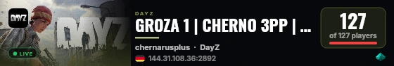GROZA 1 | CHERNO 3PP | VANILLA++ | RU | PVP | WIPE 11.07 live status badge
