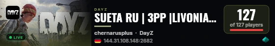 SUETA RU | 3PP |LIVONIA PVP MORE LOOT | WIPE 09.07 live status badge