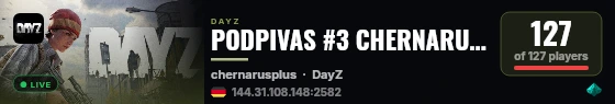 PODPIVAS #3 CHERNARUS LITE | WIPE 09.07 live status badge