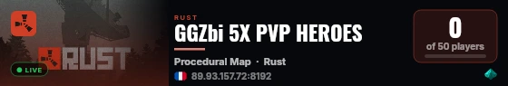 GGZbi 5X PVP HEROES live status badge