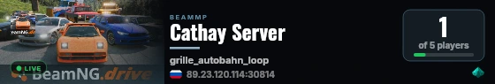 Cathay Server live status badge
