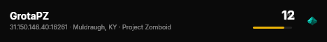 GrotaPZ live status badge