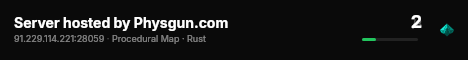 Server hosted by Physgun.com live status badge