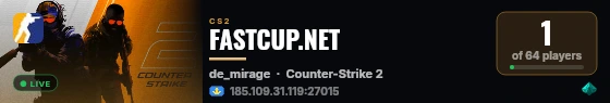 FASTCUP.NET live status badge
