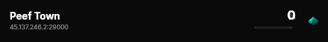 Peef Town live status badge