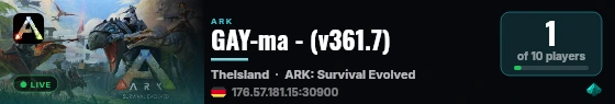 GAY-ma - (v361.7) live status badge