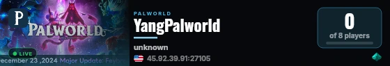 YangPalworld live status badge