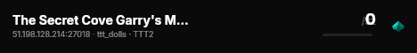The Secret Cove Garry's Mod Server live status badge