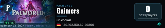 Gaimers live status badge