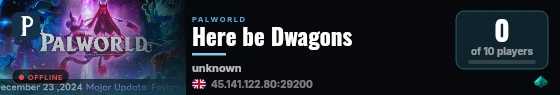 Here be Dwagons live status badge
