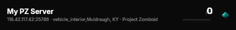 My PZ Server live status badge