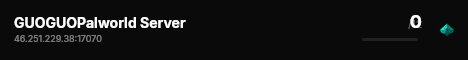 GUOGUOPalworld Server live status badge