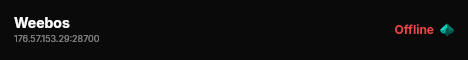 Weebos live status badge