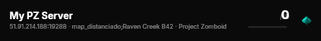 My PZ Server live status badge