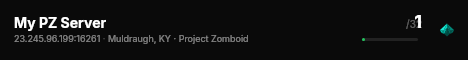 My PZ Server live status badge