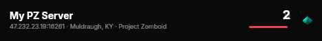 My PZ Server live status badge