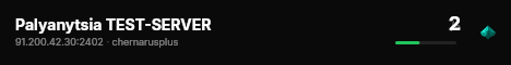 Palyanytsia TEST-SERVER live status badge