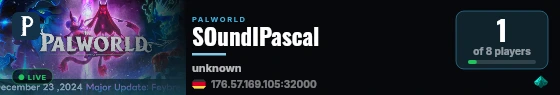 SOundIPascal live status badge