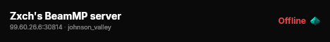 Zxch's BeamMP server live status badge