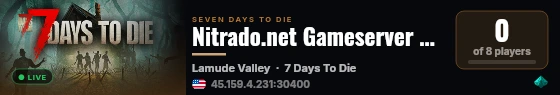 Nitrado.net Gameserver Stabmenow live status badge