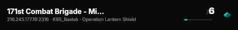 171st Combat Brigade - Milsim/Main OP Server live status badge