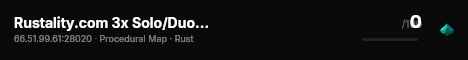 Rustality.com 3x Solo/Duo/Trio/Quad | Shared BPs live status badge