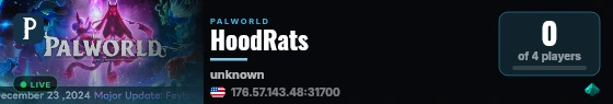 HoodRats live status badge