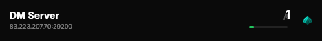 DM Server live status badge